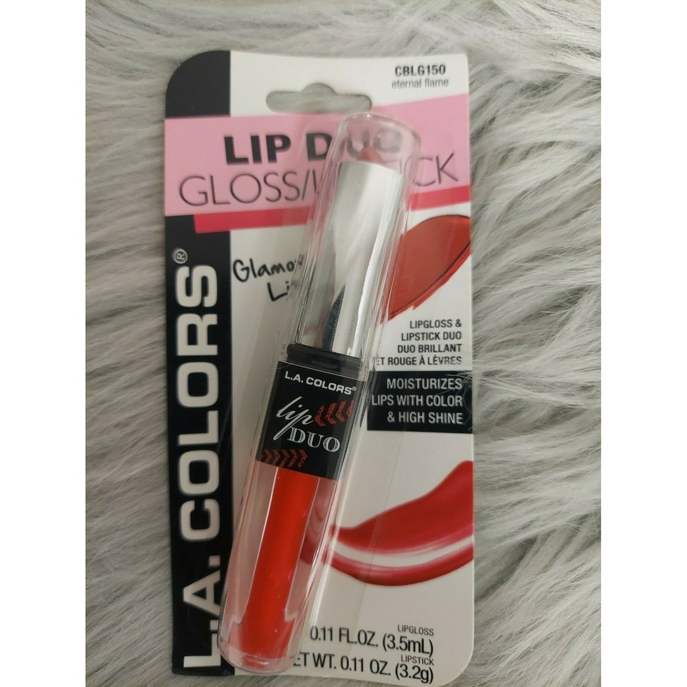 L.A.‎ Colors Lipstick Lip Gloss Duo Eternal Flame New Sealed